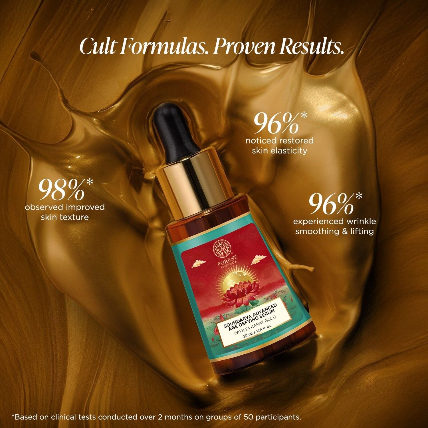 Forest Essentials Soundarya Advanced Age Defying Serum With 24K Gold, 30ml
