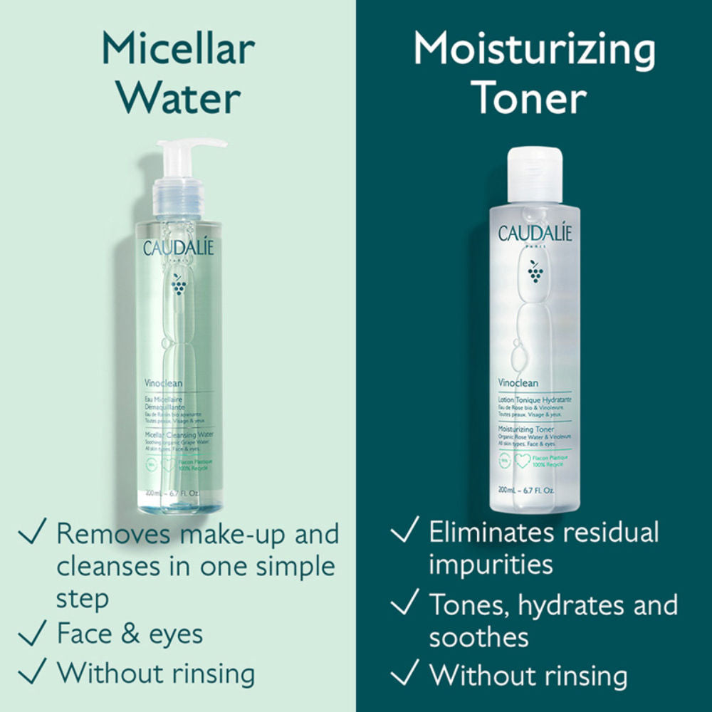 Caudalie Vinoclean Micellar Cleansing Water, 200ml
