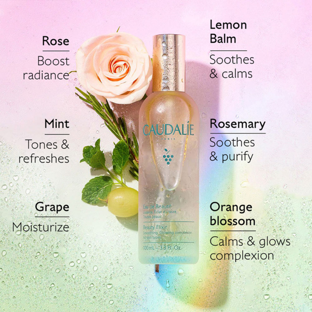 Caudalie Eau De Beauty Elixir Toner Primer Mist, 100ml