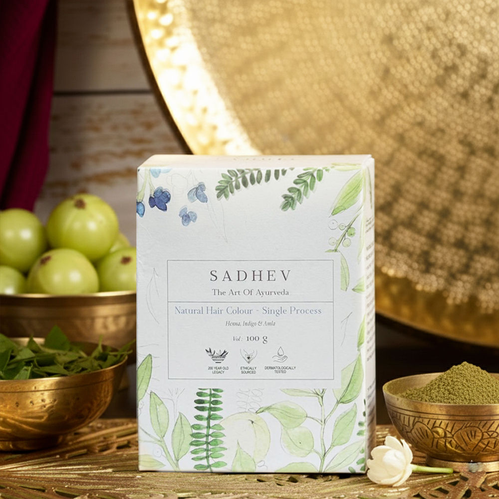 Sadhev Ayurvedic Hair Colour - Single Process, 200gm