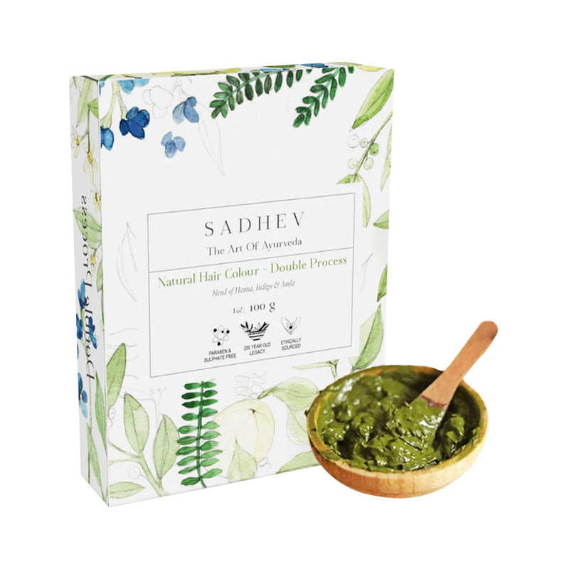 Sadhev Ayurvedic Hair Colour - Double Process, 200gm, Buy from Indicrest