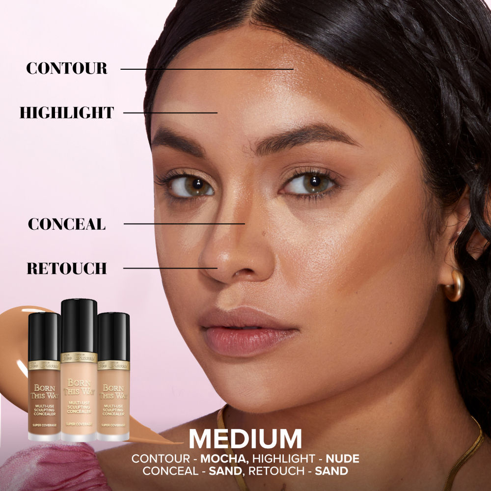 Too Faced Born This Way Super Coverage Mini Concealer - Light Beige, 2ml