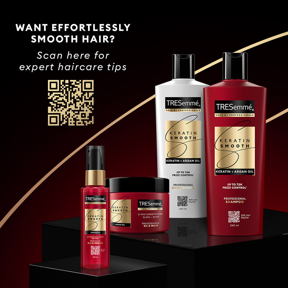TRESemme Keratin Smooth Shampoo for Straighter Shinier Hair with Argan Oil Nourishes Dry Hair, 1000ml Buy at Indicrest Image 9