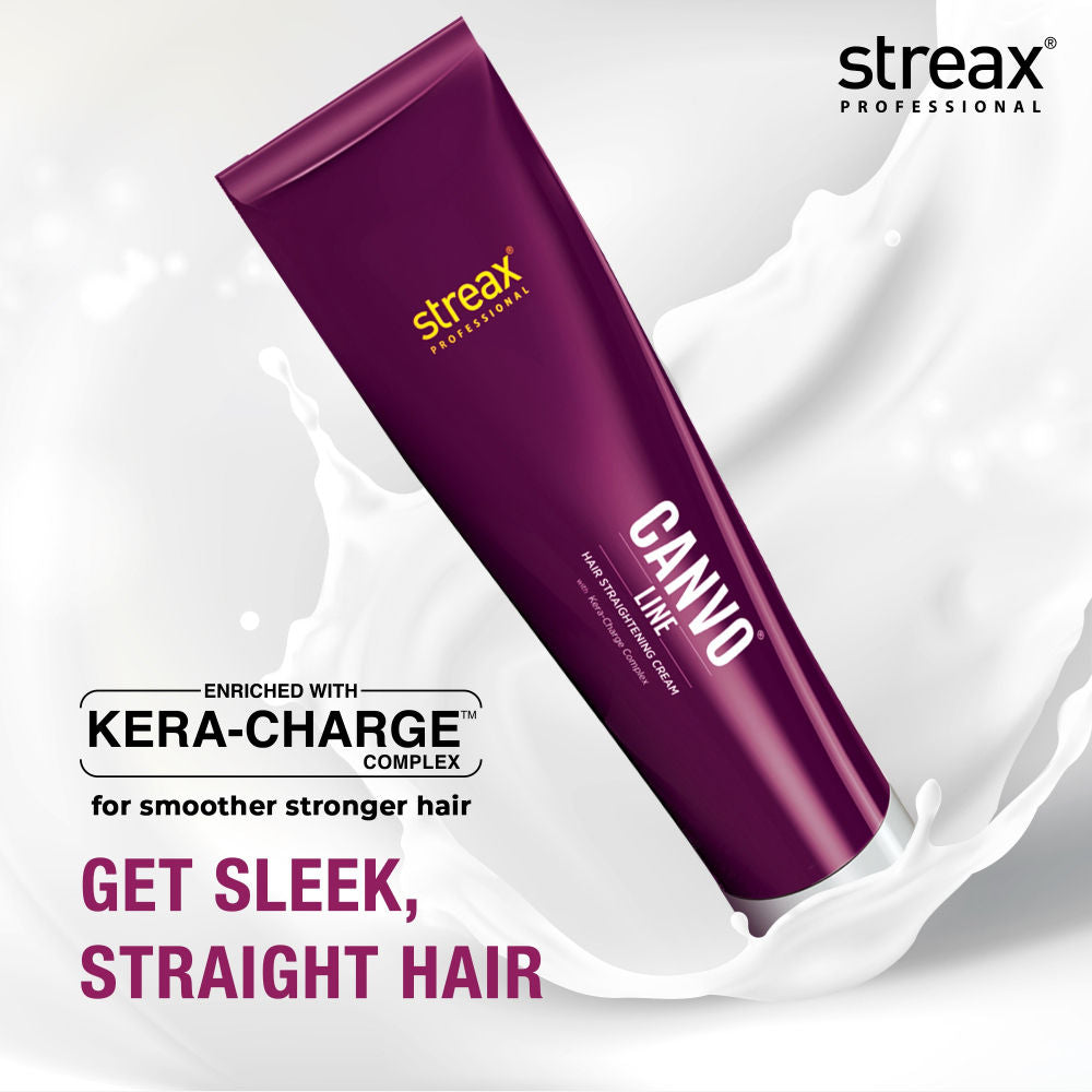 Streax Professional Canvoline Hair Straightening Intense Kit, 160g Buy at Indicrest Image 4