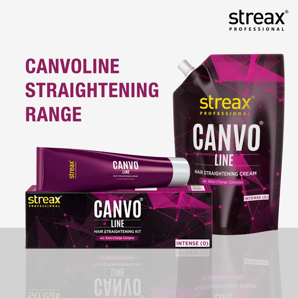 Streax Professional Canvoline Hair Straightening Intense Kit, 160g Buy at Indicrest Image 6