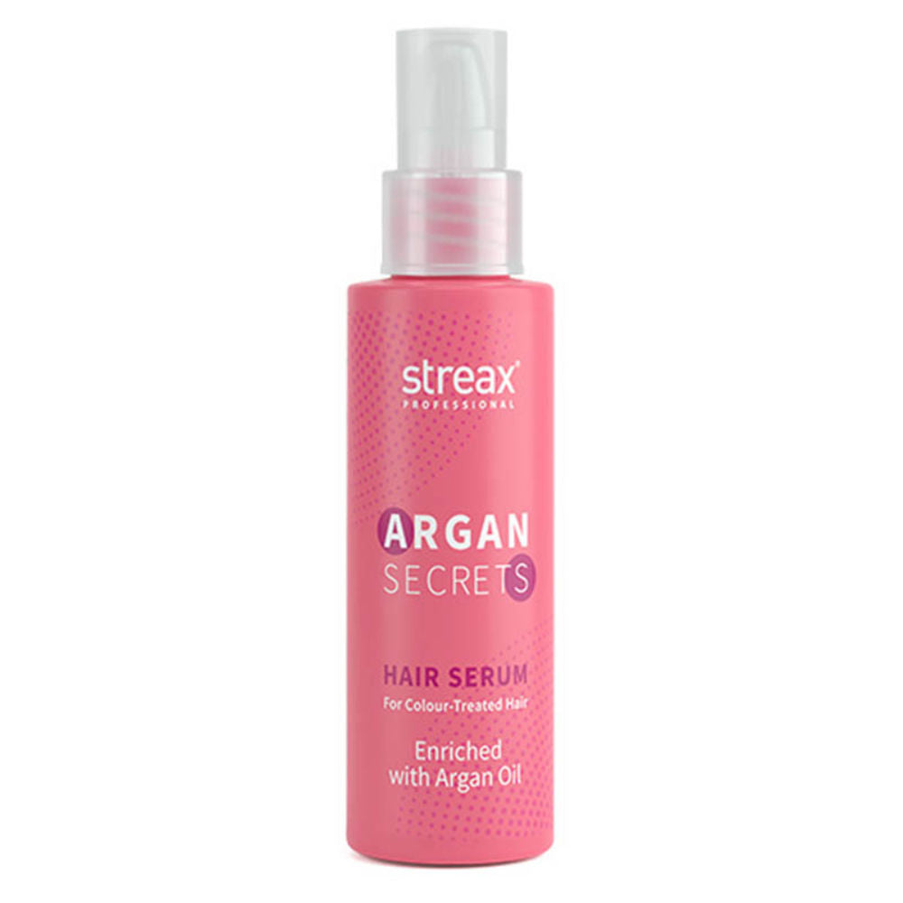 Streax Professional Argan Secrets Hair Serum For Colour -Treated Hair Enriched With Argan Oil, 100ml Buy at Indicrest Image 9