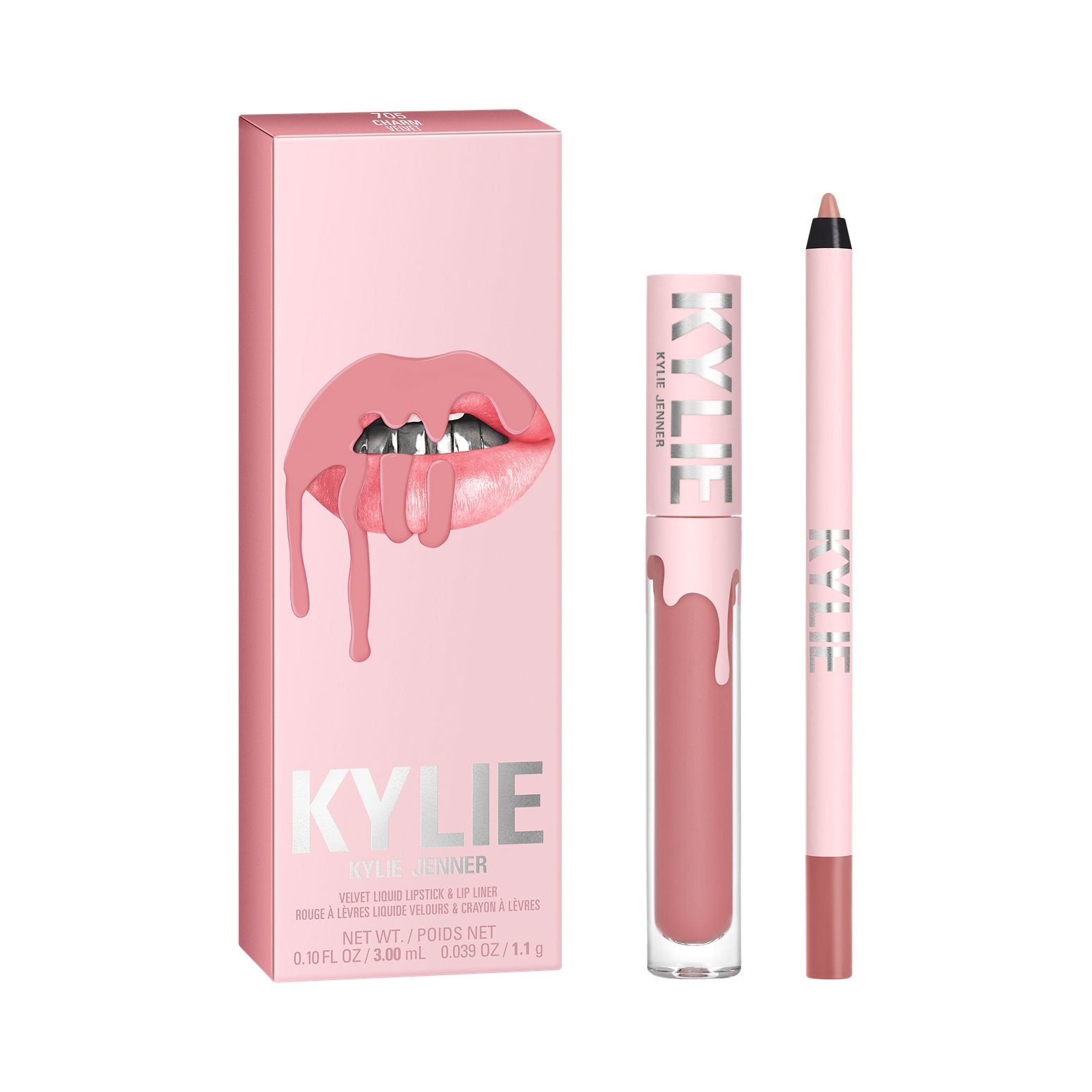 Kylie Cosmetics Velvet Lip Kit - 705 Charm, 1.1g, Buy from Indicrest