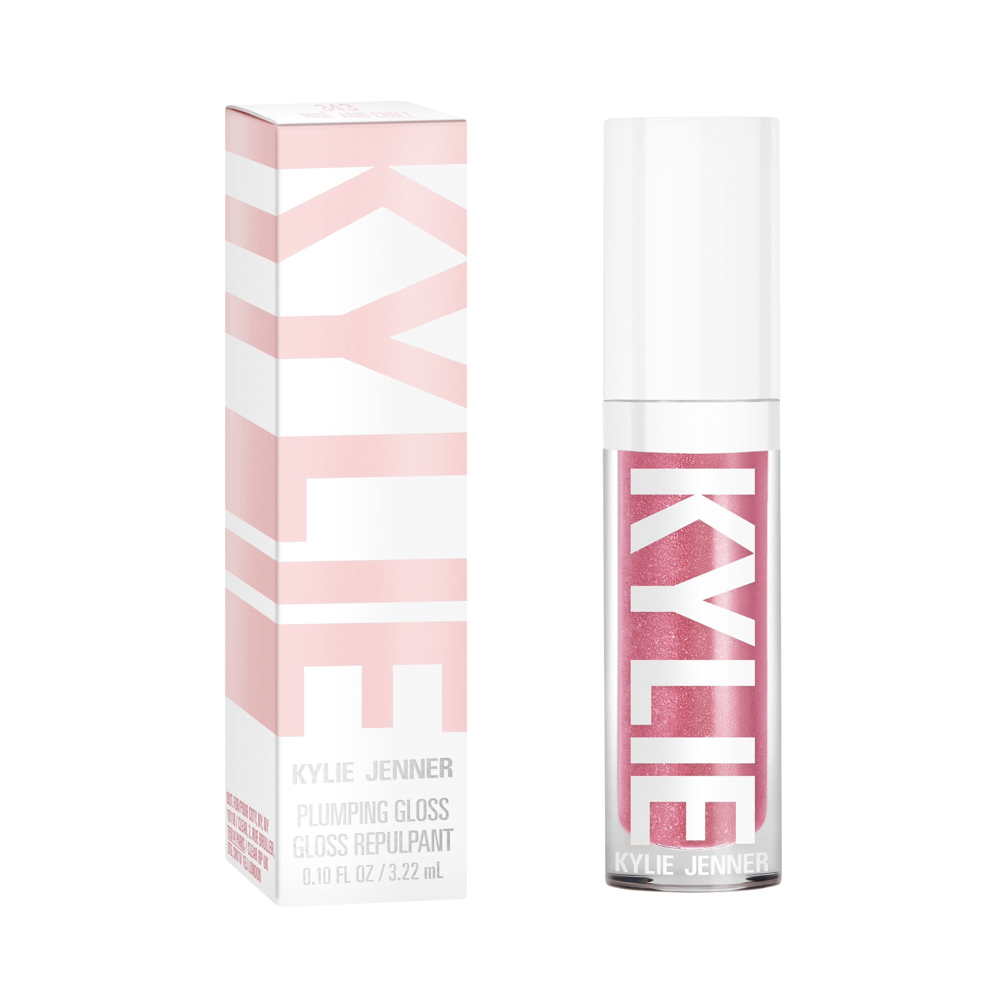 Kylie Cosmetics Plumping Lip Gloss - 343 Rose' And Chill, 3.22ml