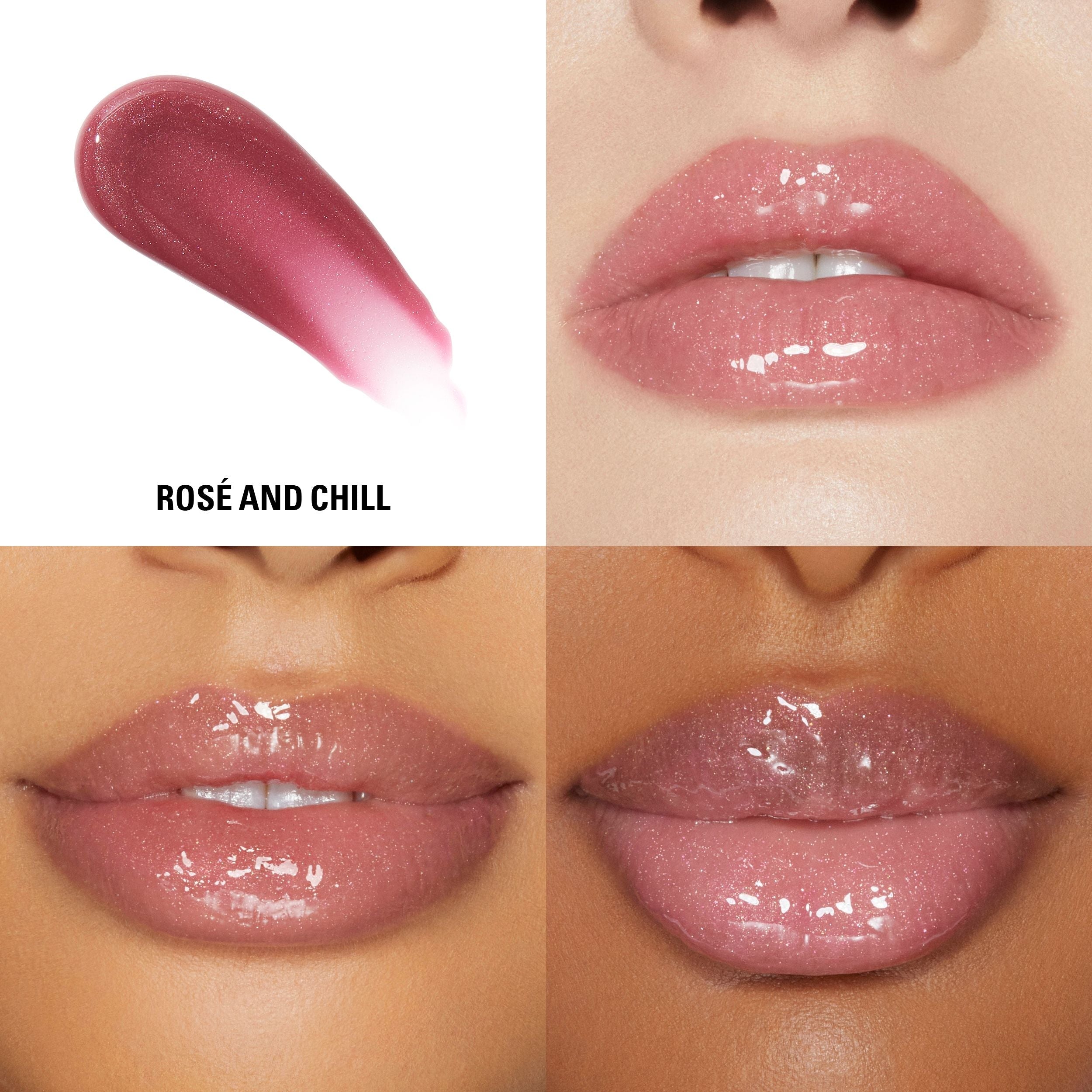 Kylie Cosmetics Plumping Lip Gloss - 343 Rose' And Chill, 3.22ml