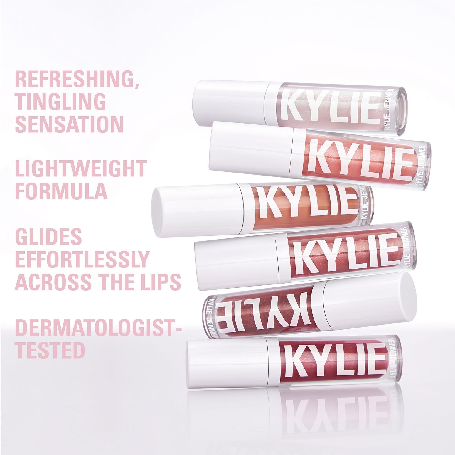 Kylie Cosmetics Plumping Lip Gloss - 343 Rose' And Chill, 3.22ml
