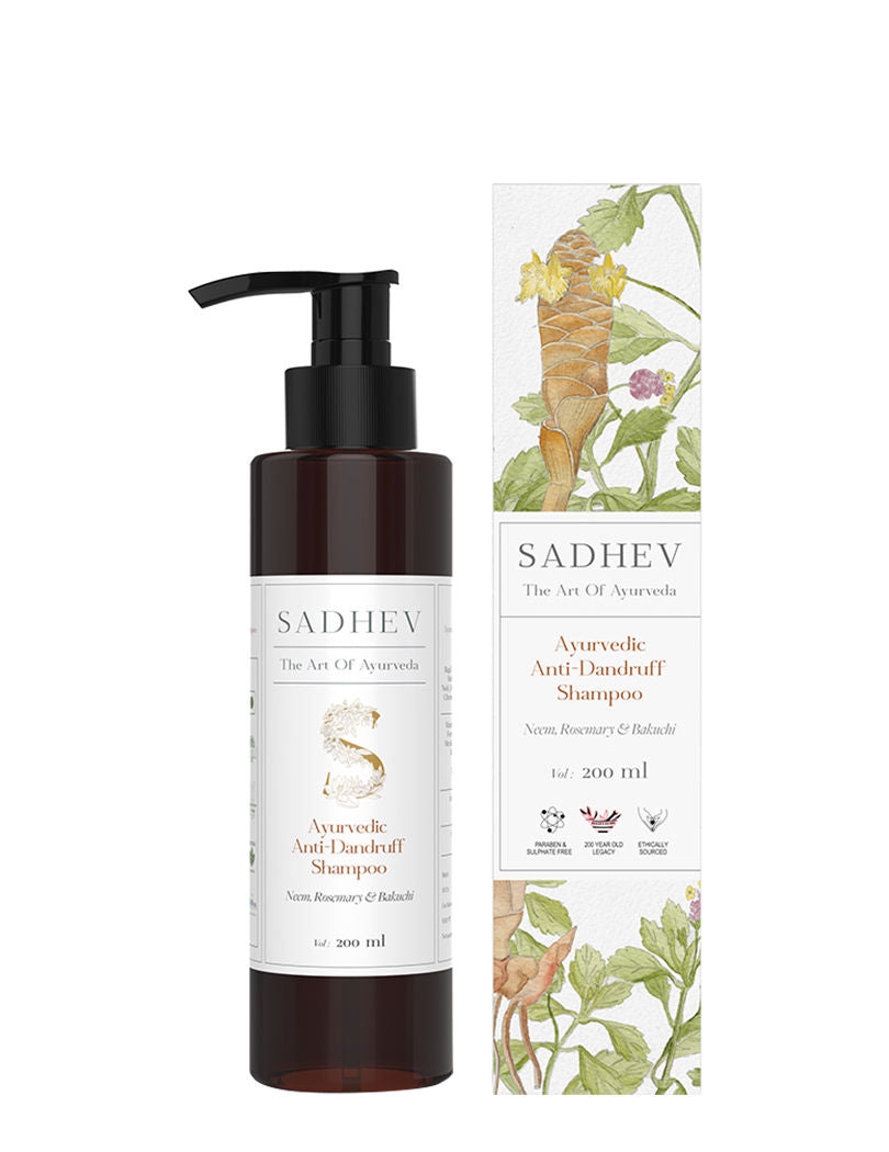 SADHEV Ayurvedic Anti-Dandruff Shampoo, 200ml