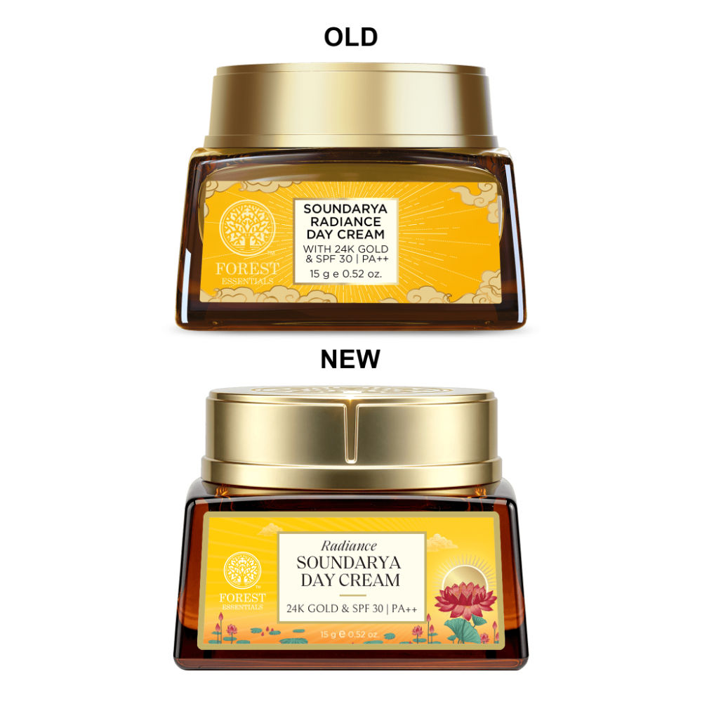 Forest Essentials Soundarya Radiance Day Cream with 24K Gold & SPF 30 PA++, 15g