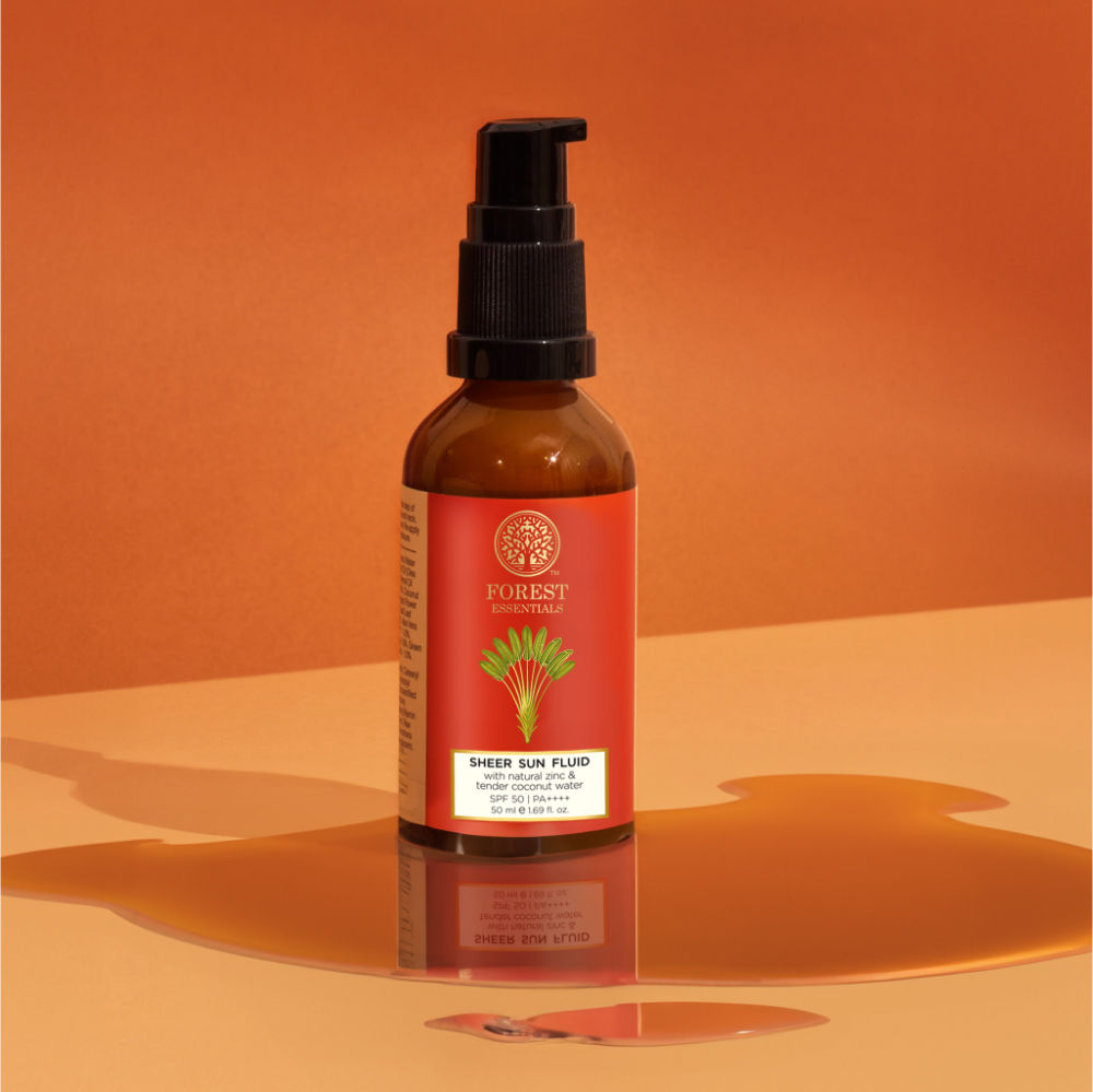 Forest Essentials Sheer Sun Fluid Sunscreen SPF 50 PA++++, 50ml
