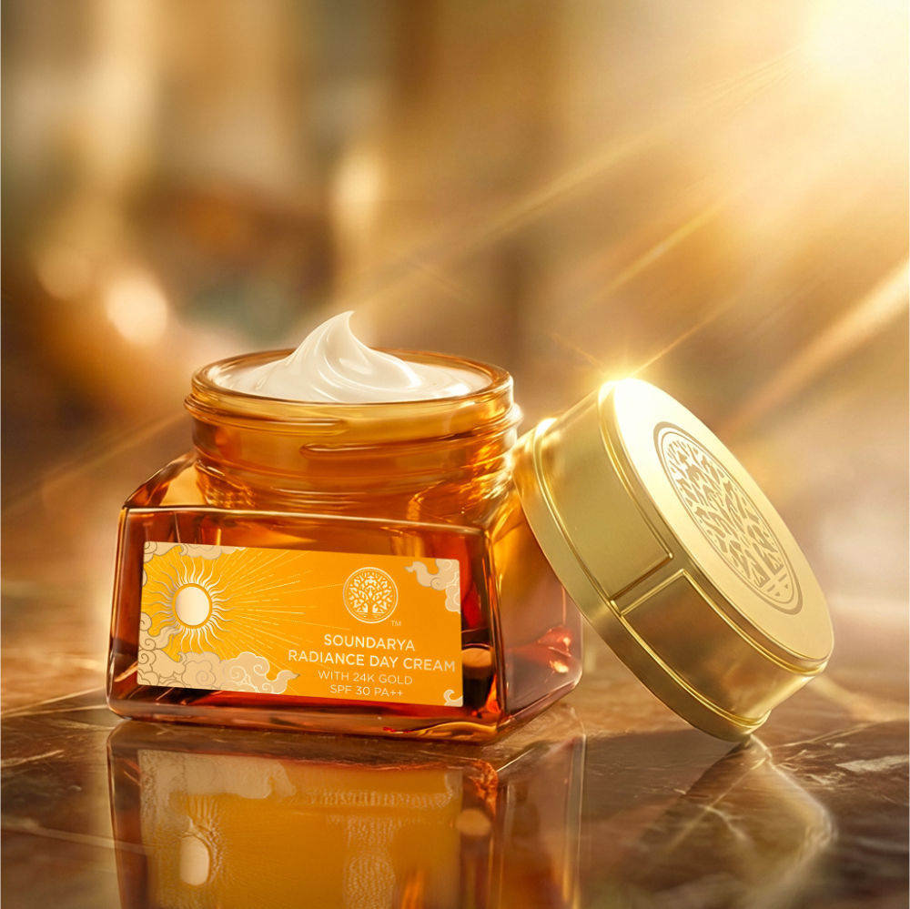 Forest Essentials Soundarya Radiance Day Cream with 24K Gold & SPF 30 PA++, 50g