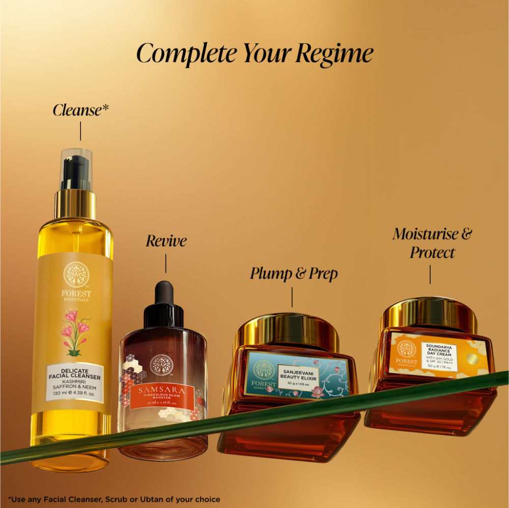 Forest Essentials Soundarya Radiance Day Cream with 24K Gold & SPF 30 PA++, 50g