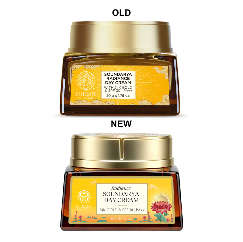 Forest Essentials Soundarya Radiance Day Cream with 24K Gold & SPF 30 PA++, 50g