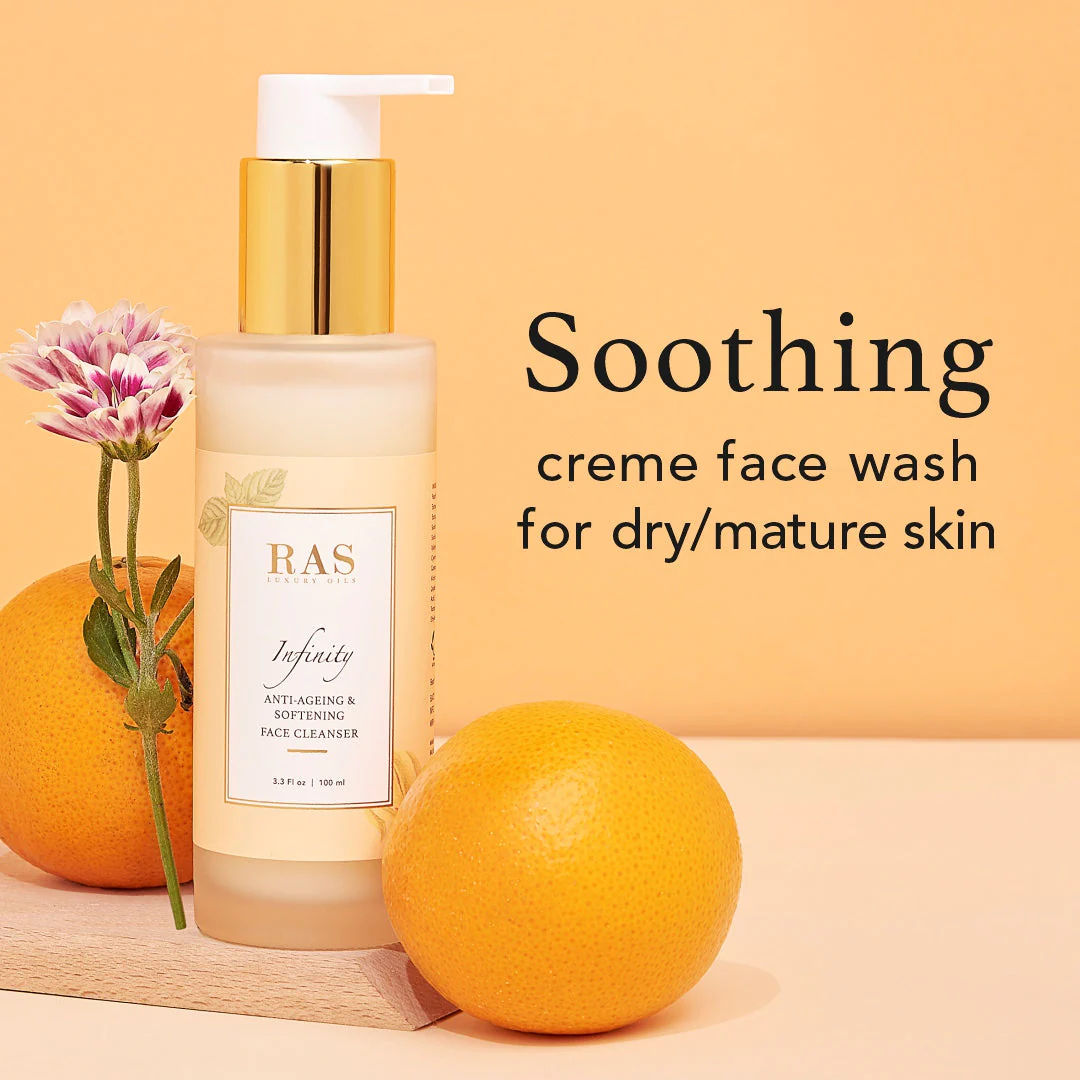 RAS Luxury Oils Infinity Anti Ageing Creme Face Wash Cleanser, 50ml