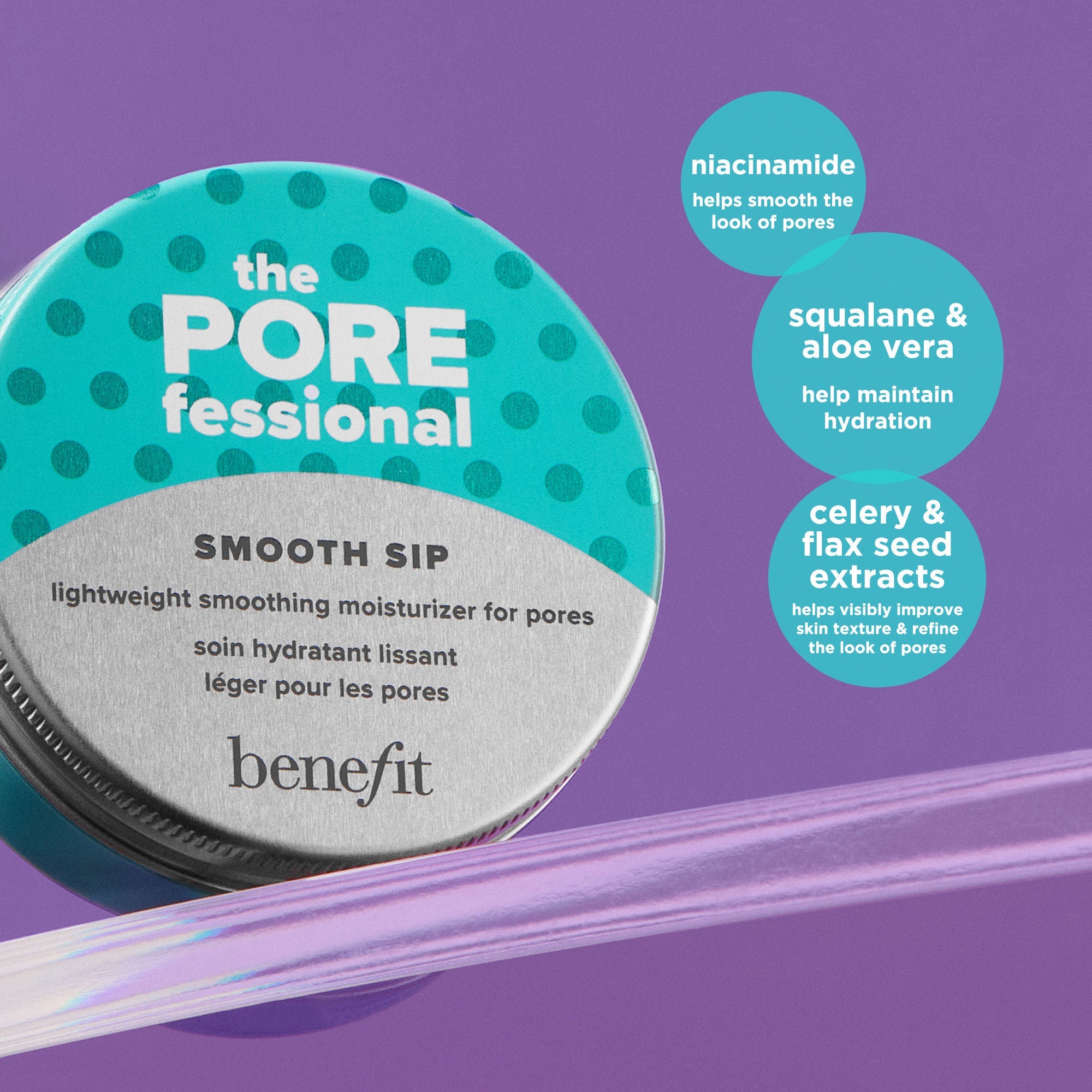Benefit Cosmetics The Porefessiol Smooth Sip Lightweight Moisturizer, 20ml