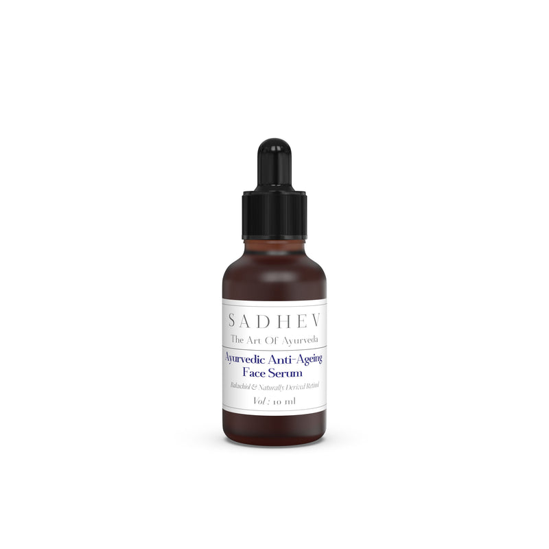 SADHEV Ayurvedic Anti-Ageing Face Serum with Bakuchiol & turally Derived Retinol, 10ml, Buy from Indicrest