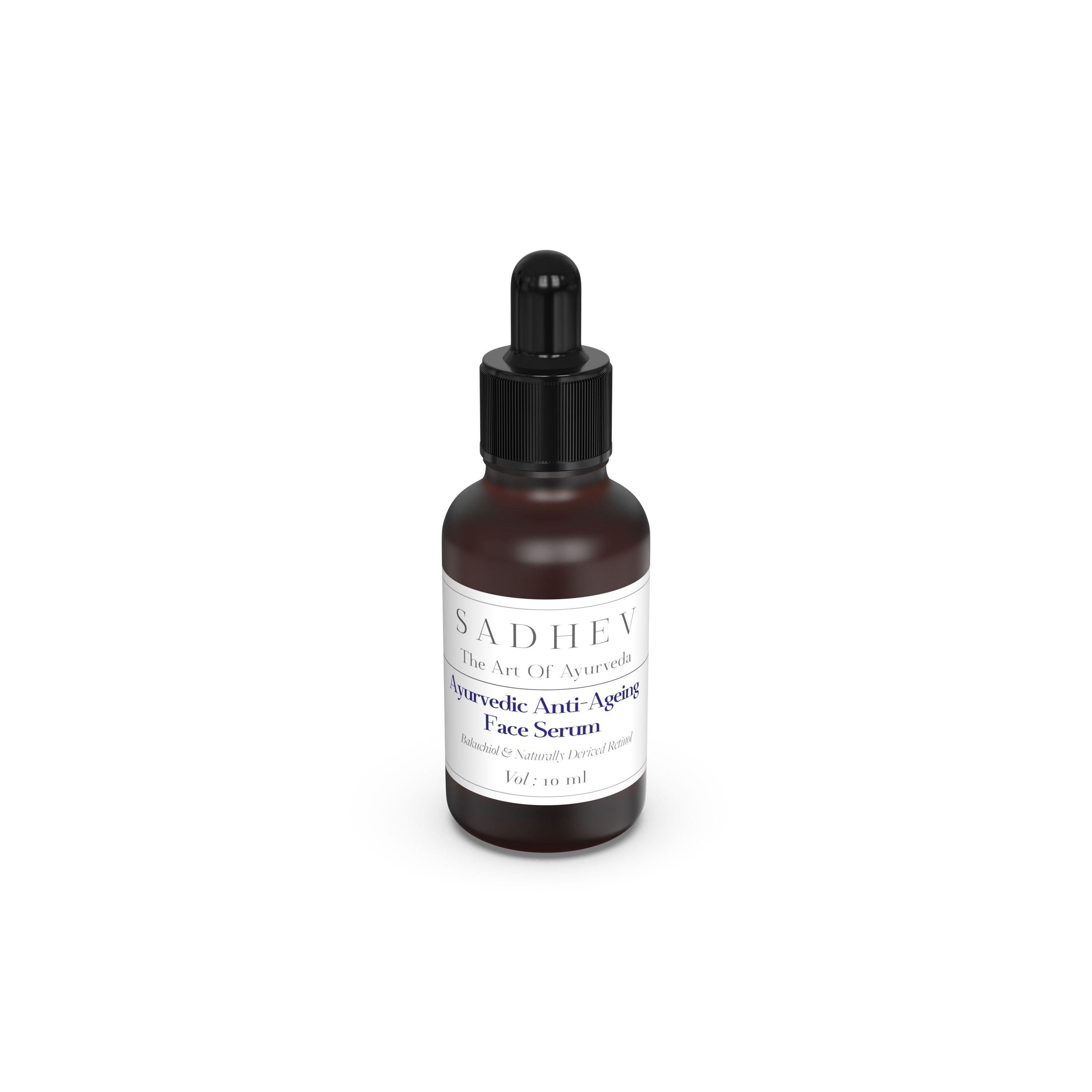 SADHEV Ayurvedic Anti-Ageing Face Serum with Bakuchiol & turally Derived Retinol, 10ml