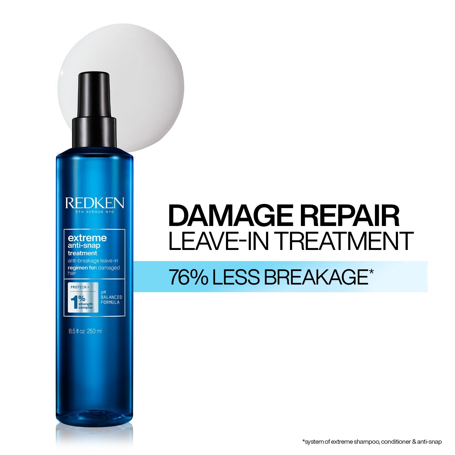 Redken Extreme Anti-Snap Anti-Breakage Leave-in Treatment With Protein, 250ml, Buy from Indicrest