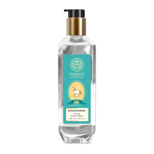 Forest Essentials Baby Hair, Body Wash Dasapushpadi - Natural, Ayurvedic, No Tears Formula, SLS Free, 200ml, Buy from Indicrest