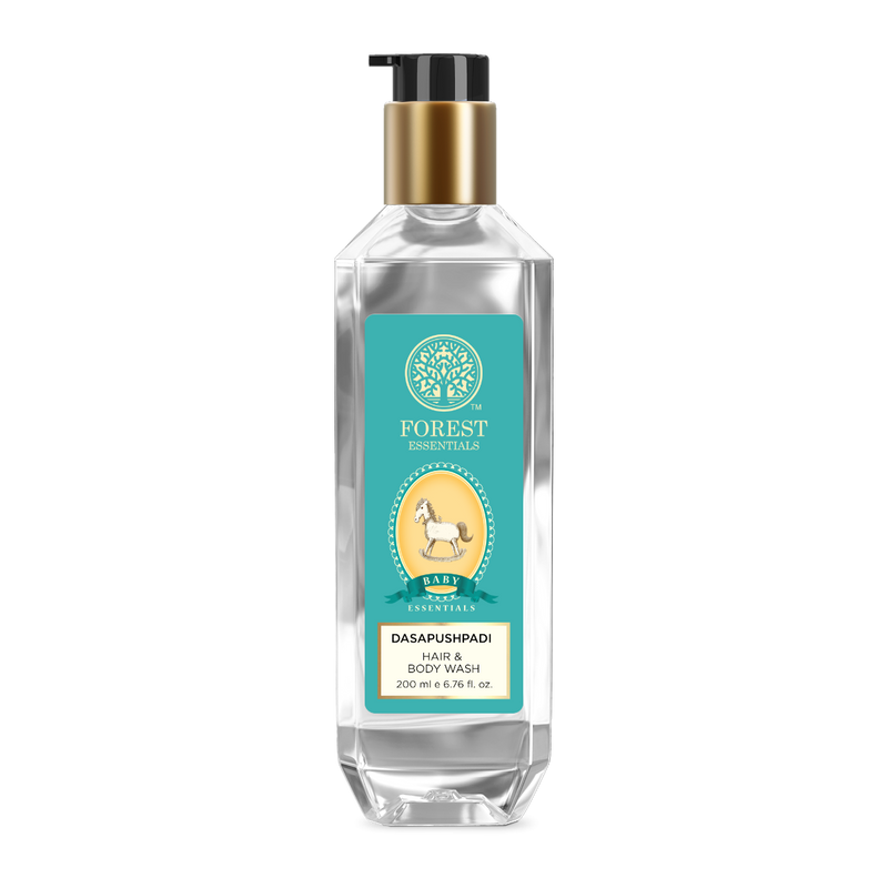 Forest Essentials Baby Hair, Body Wash Dasapushpadi - Natural, Ayurvedic, No Tears Formula, SLS Free, 200ml, Buy from Indicrest