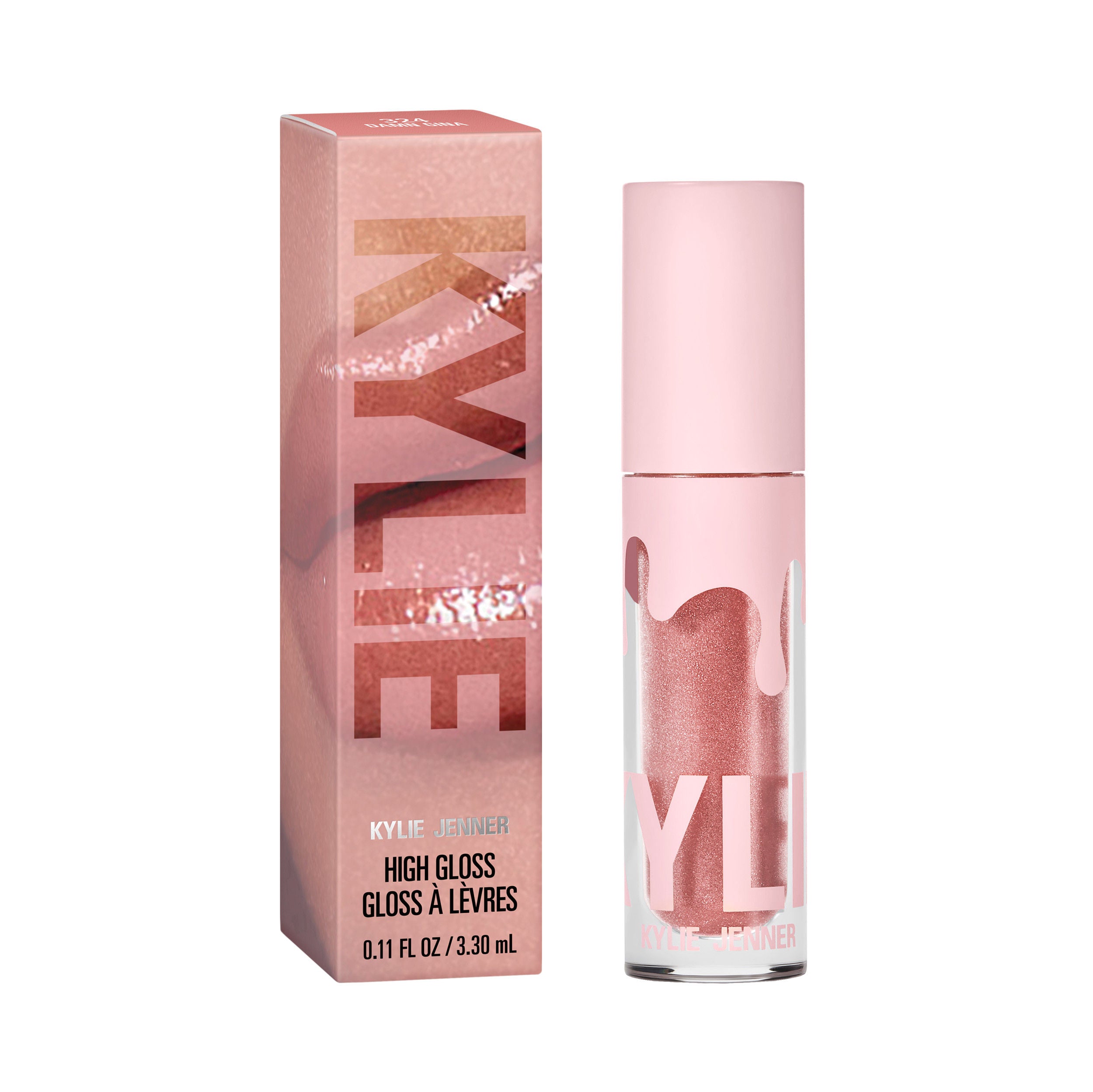 Kylie Cosmetics High Liquid Lip Gloss - 324 Damn Gina, 3.3ml