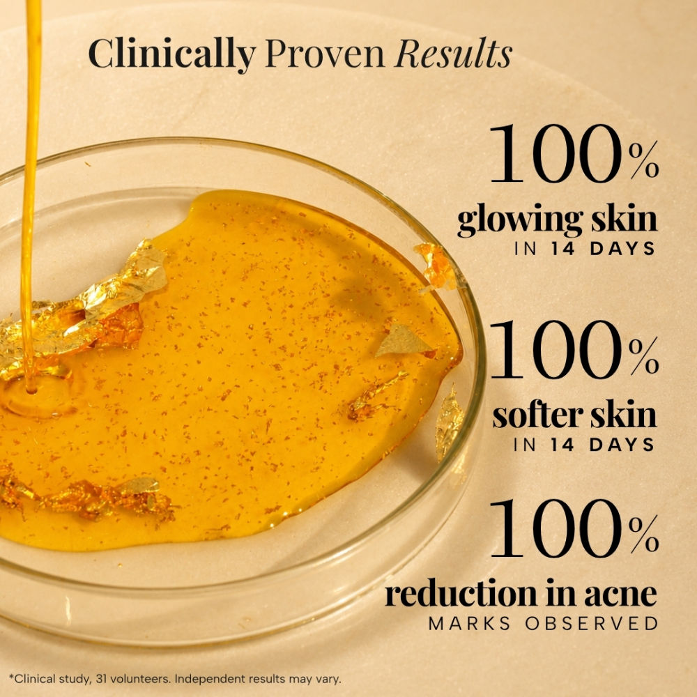 RAS Luxury Oils RAS Luxury Oils 24K Gold Radiance Beauty Boosting Face Elixir Serum For Glowing Skin, 6ml