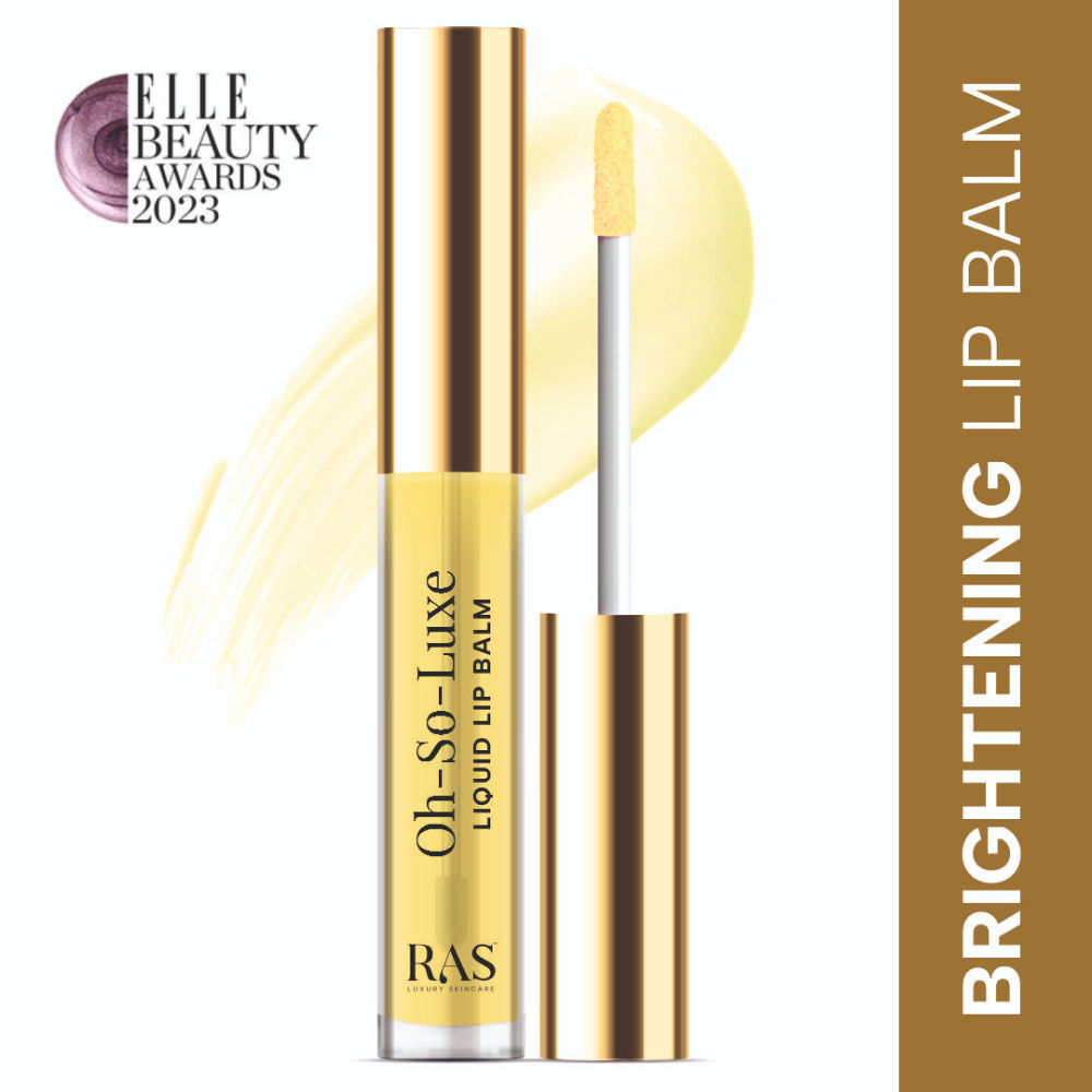 RAS Luxury Oils Oh So Luxe Liquid Lip Balm - Pale Yellow, 3.2ml, Buy from Indicrest
