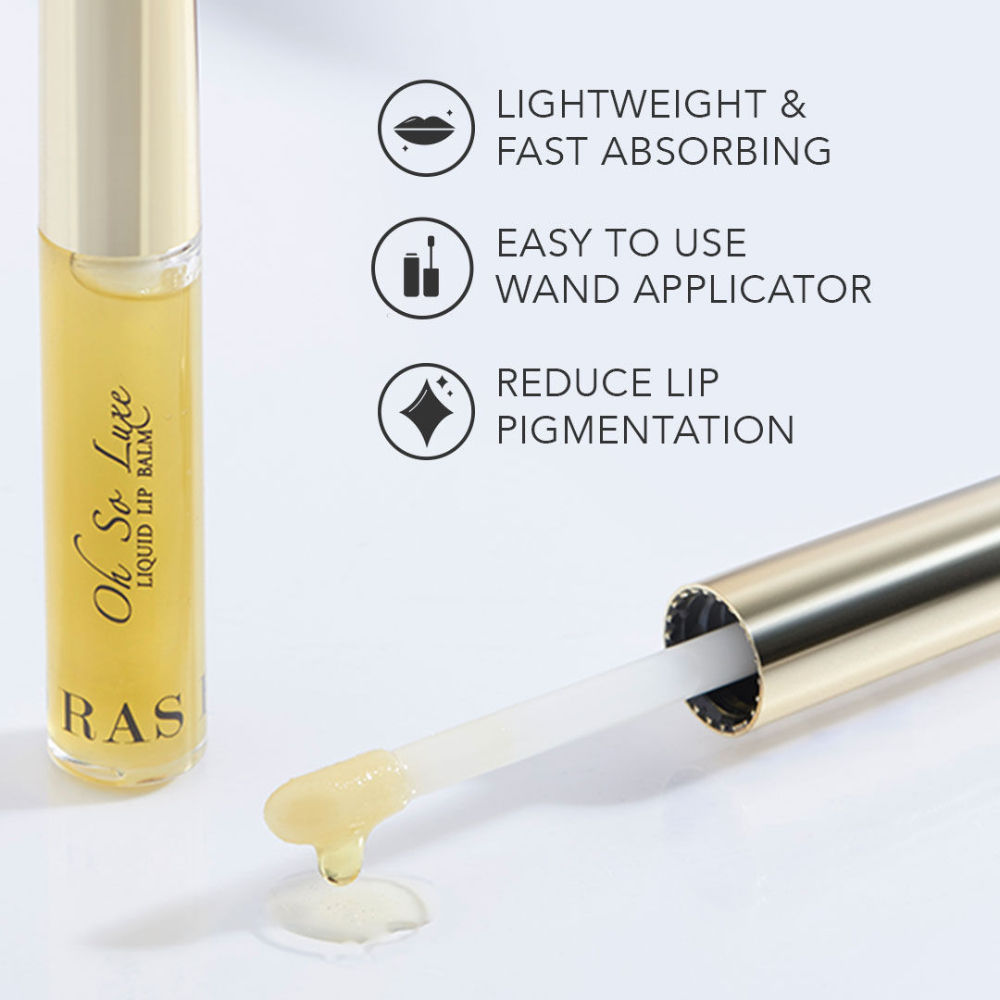 RAS Luxury Oils Oh So Luxe Liquid Lip Balm - Pale Yellow, 3.2ml