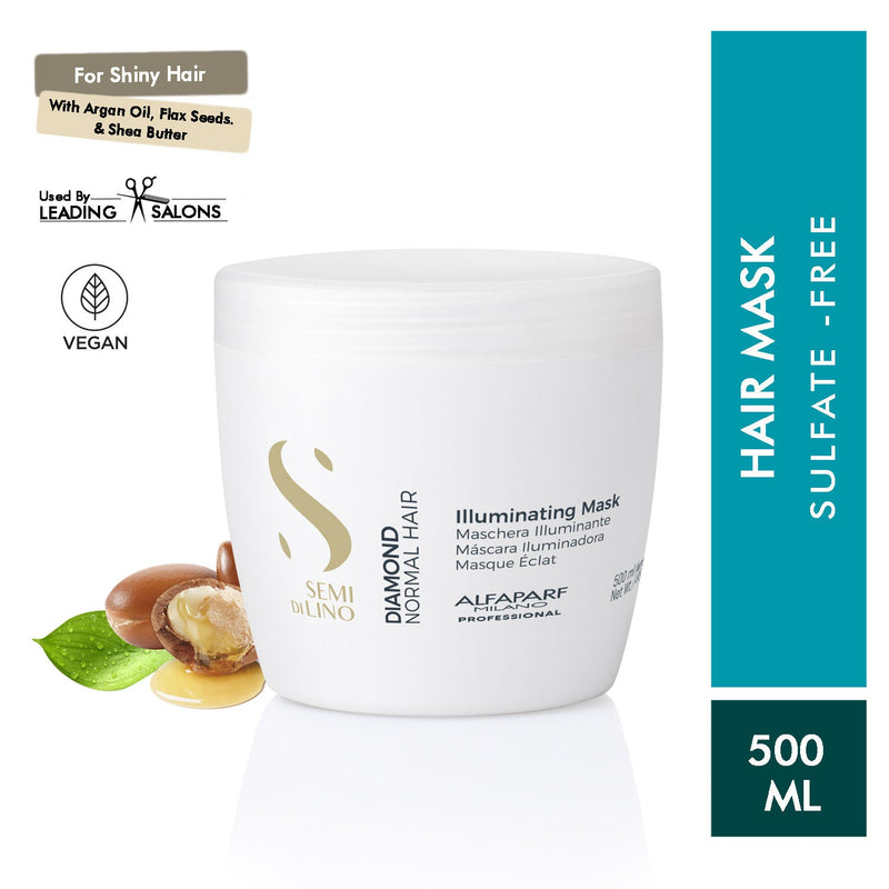 ALFAPARF MILANO Diamond Hair Mask Repairs Splitend, Adds Shine For Frizzy Hair, Sulfate Free, 500ml, Buy from Indicrest
