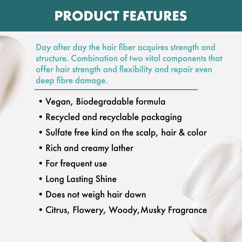 ALFAPARF MILANO Reparative Shampoo For Damaged Hair, Bond Repair, Hairfal, Sulfate Free, 250ml