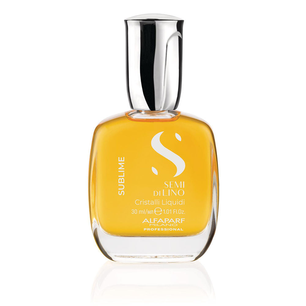 ALFAPARF MILANO Cristalli Liquidi Treatment Hair Serum, Shine Serum With Sunflower & Flaxseed Oil, 30ml