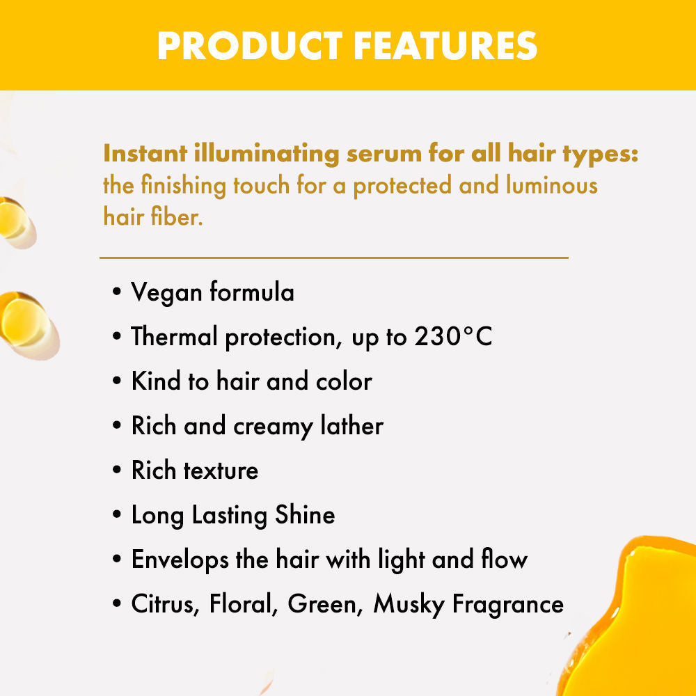ALFAPARF MILANO Cristalli Liquidi Treatment Hair Serum, Shine Serum With Sunflower & Flaxseed Oil, 50ml