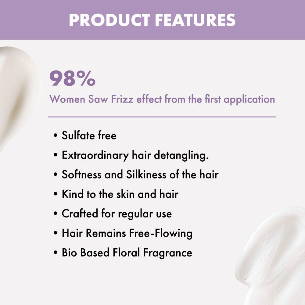 ALFAPARF MILANO Smoothing Conditioner for Dry & Frizzy Hair, Sulfate & Paraben Free, 200ml