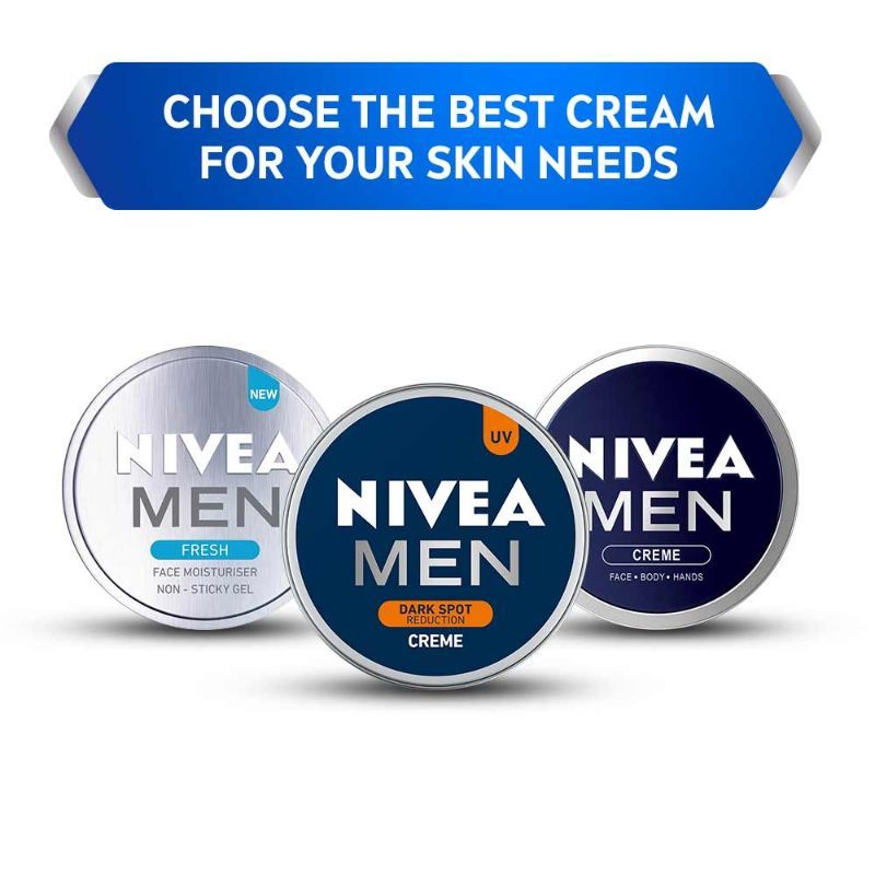 Nivea MEN Creme, Dark Spot Reduction, Non Greasy Moisturizer, Cream with UV Protect, 75ml Buy at Indicrest Image 5