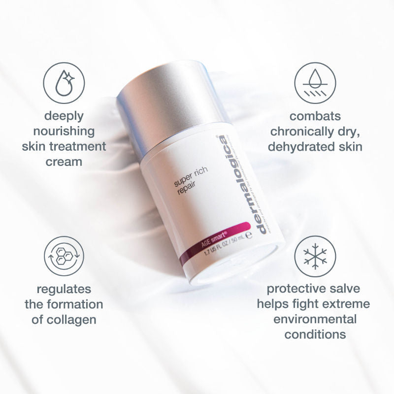 Dermalogica Super Rich Repair Ultra-Nourishing Cream AGE Smart- Vitamin E & Oat Kernel Extract, 50ml