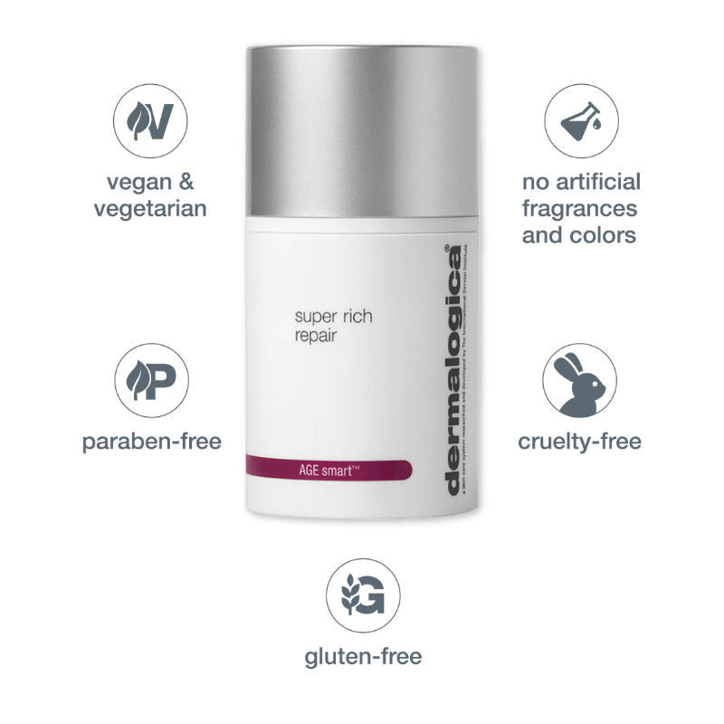 Dermalogica Super Rich Repair Ultra-Nourishing Cream AGE Smart- Vitamin E & Oat Kernel Extract, 50ml