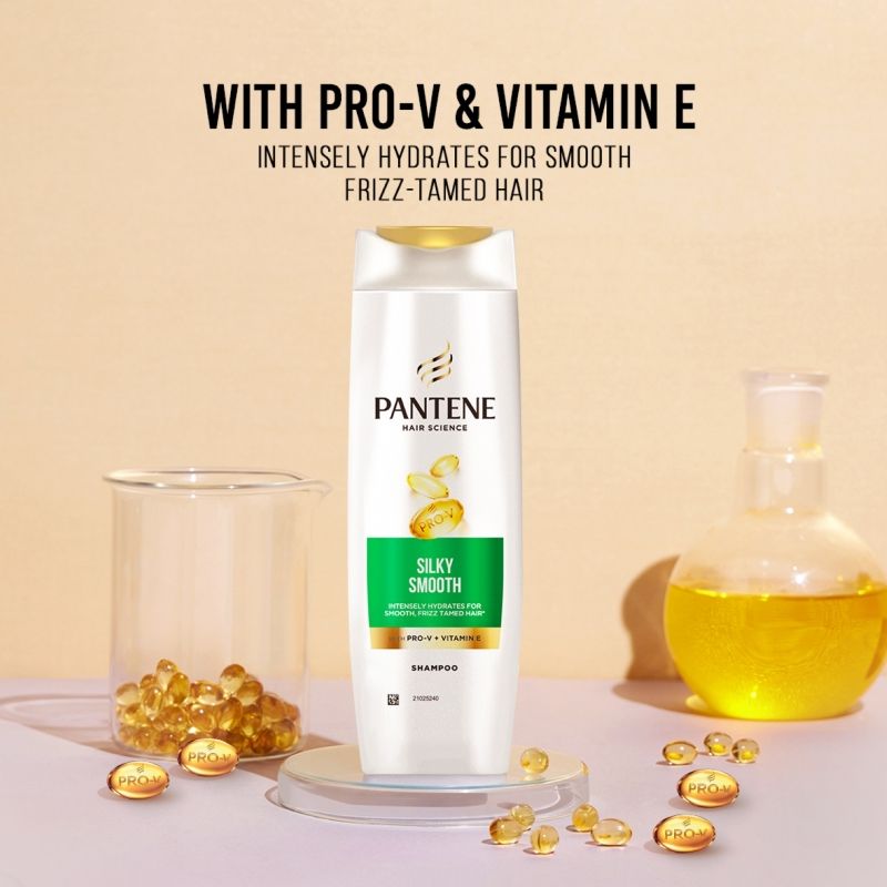 Pantene Advanced Hair Fall Solution Silky Smooth Care Shampoo, 180ml Buy at Indicrest Image 3