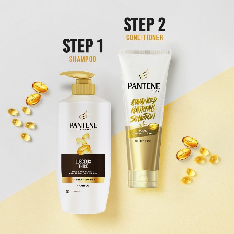 Pantene Advanced Hair Fall Solution Long Black Shampoo, 650ml Buy at Indicrest Image 5