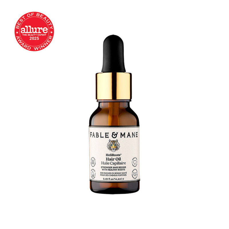 Fable & Mane Holiroots Treatment Oil With Ashwagandha & Amla For Hydration & Healthier Hair, 14.4ml, Buy from Indicrest