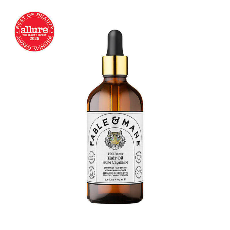 Fable & Mane Holiroots Treatment Oil With Ashwagandha & Amla For Hydration & Healthier Hair, 100ml, Buy from Indicrest
