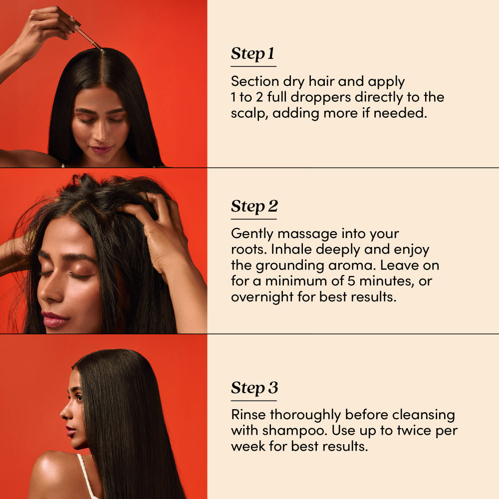 Fable & Mane Holiroots Treatment Oil With Ashwagandha & Amla For Hydration & Healthier Hair, 100ml