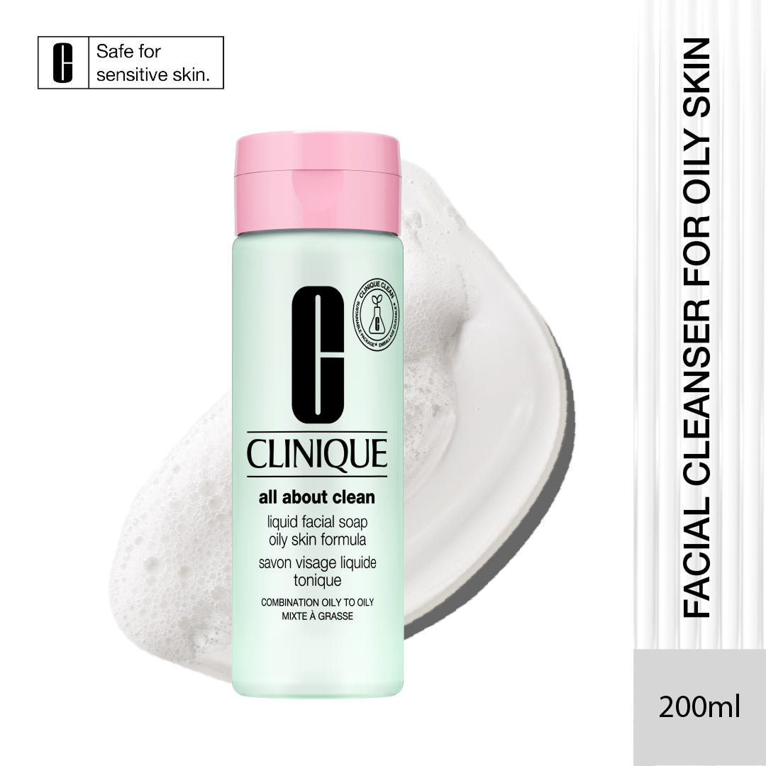 Clinique Liquid Facial Soap Oily Skin - Combination Oily To Oily Facewash, 200ml, Buy from Indicrest