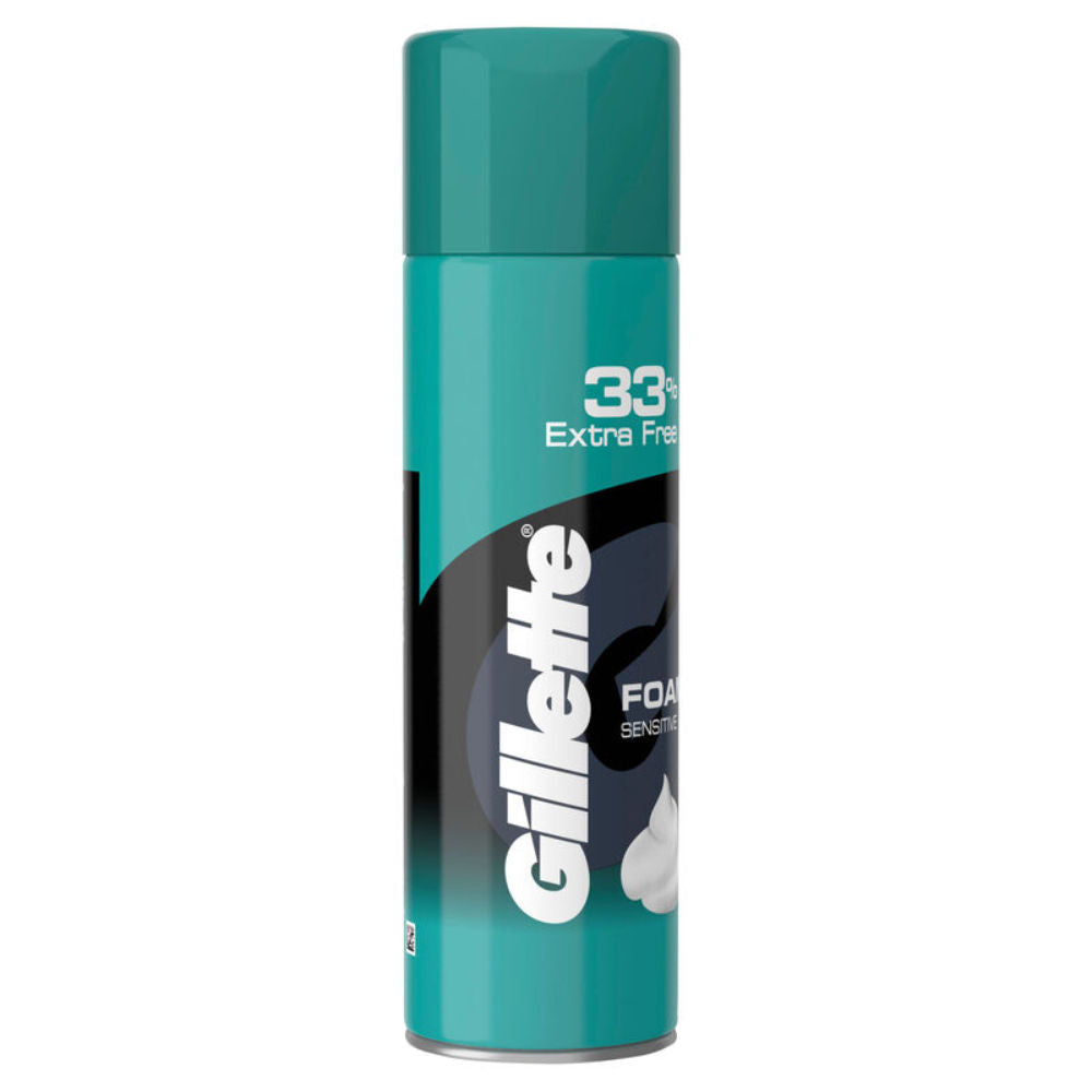 Gillette Classic Sensitive Shave Foam 33% Extra, 418g Buy at Indicrest Image 2