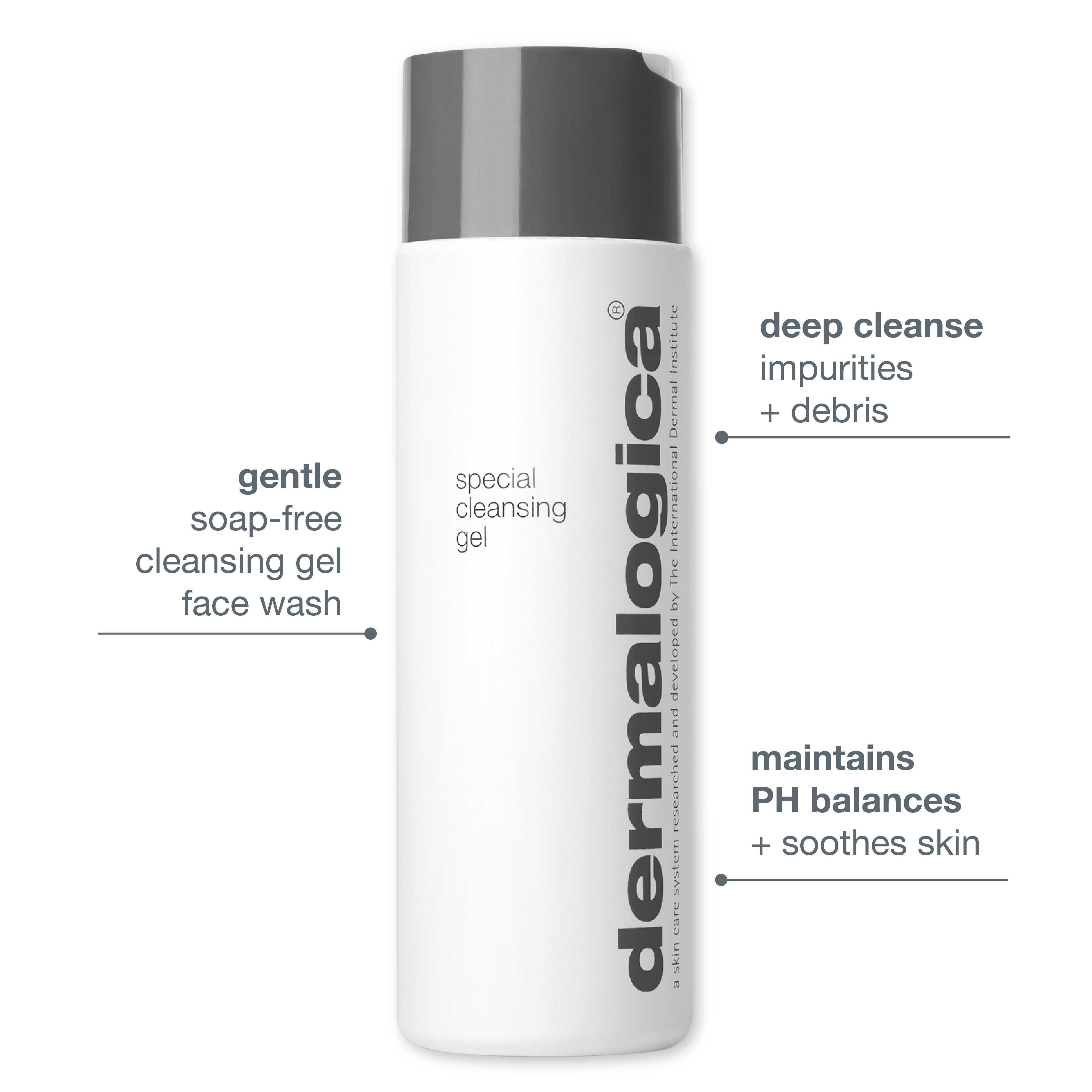 Dermalogica Special Cleansing Gel Face Wash With Balm Mint, Lavender & Soap Bark, 250ml