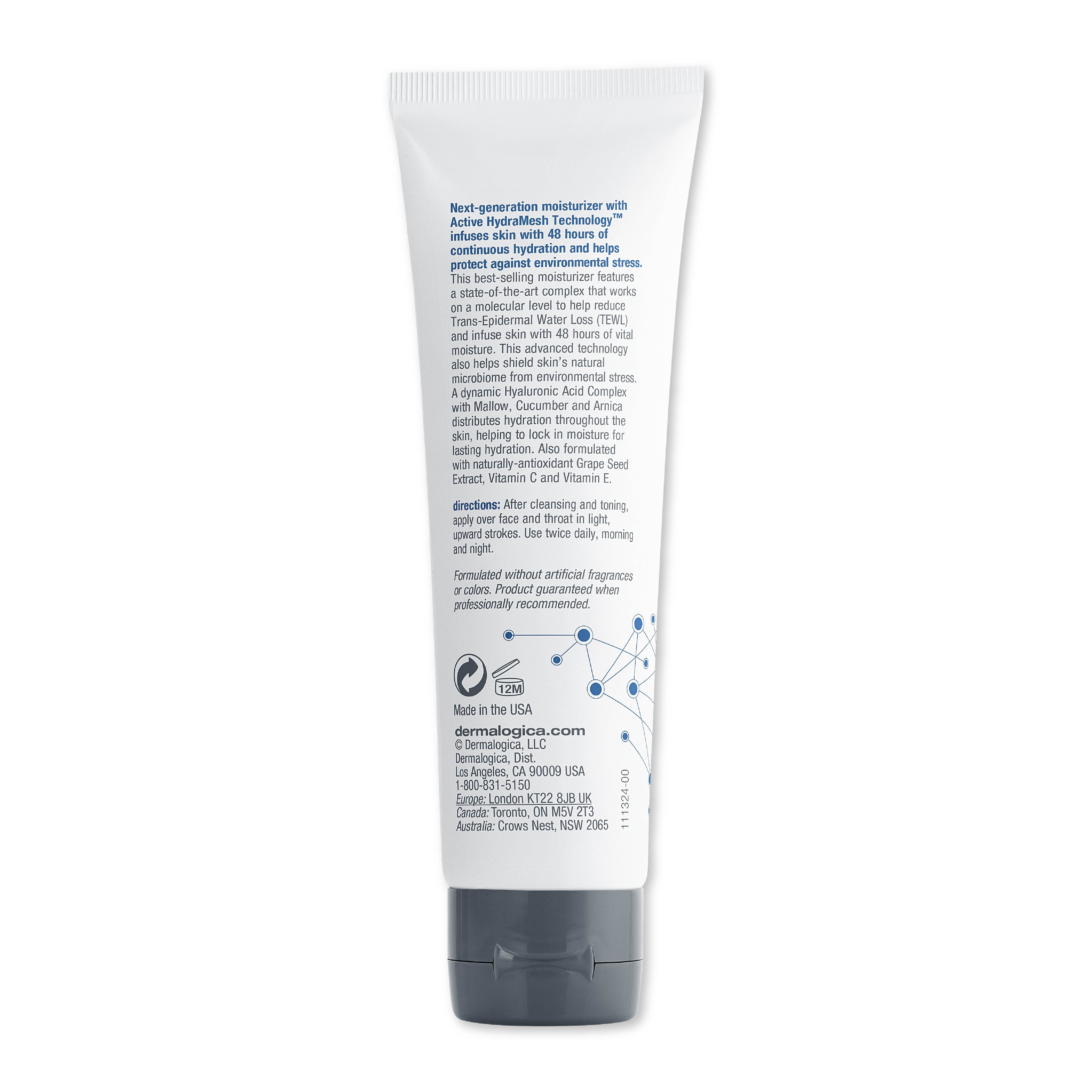 Dermalogica Skin Smoothing Cream Face Moisturiser With Hyaluronic Acid & Vitman E, 50ml