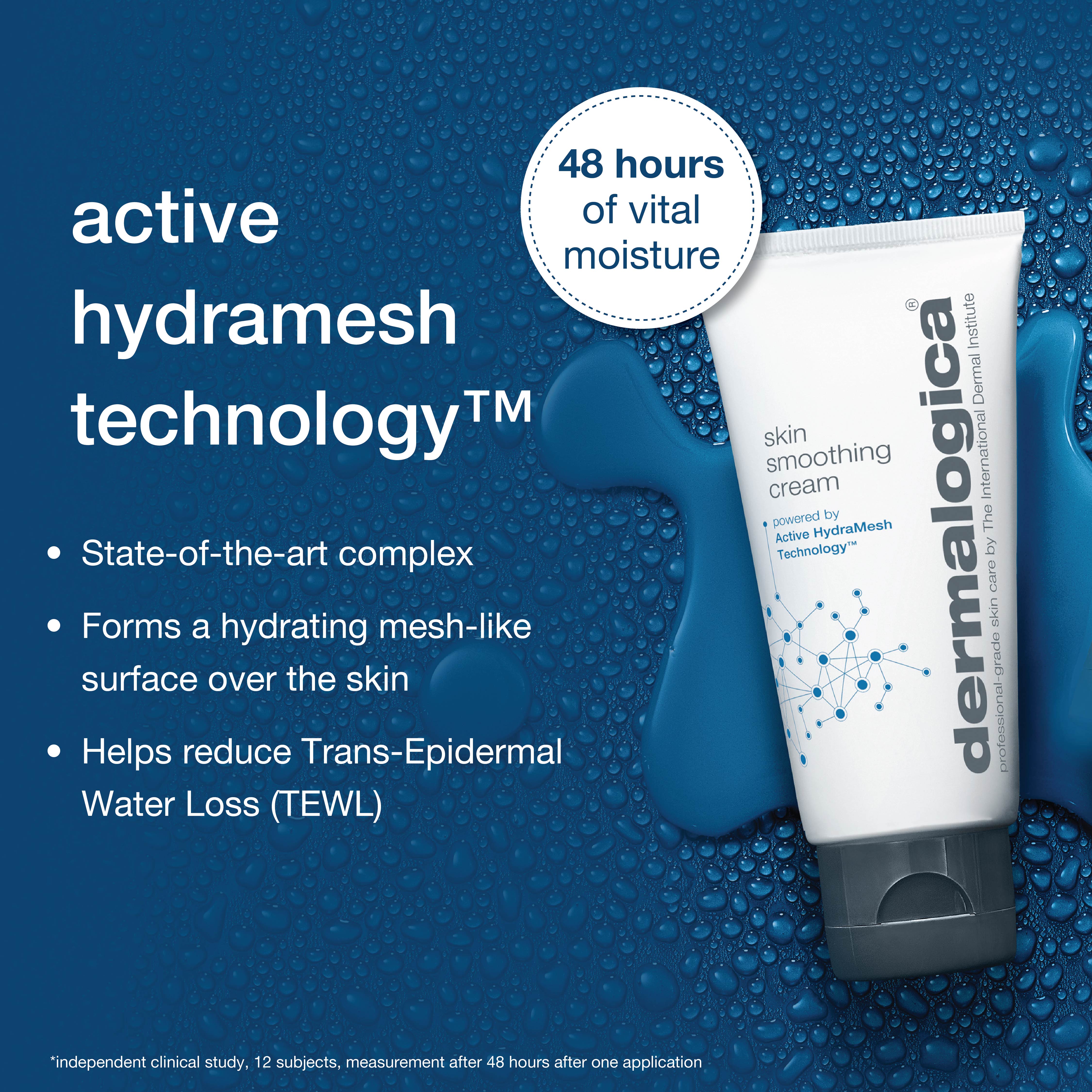Dermalogica Skin Smoothing Cream Face Moisturiser With Hyaluronic Acid & Vitman E, 50ml
