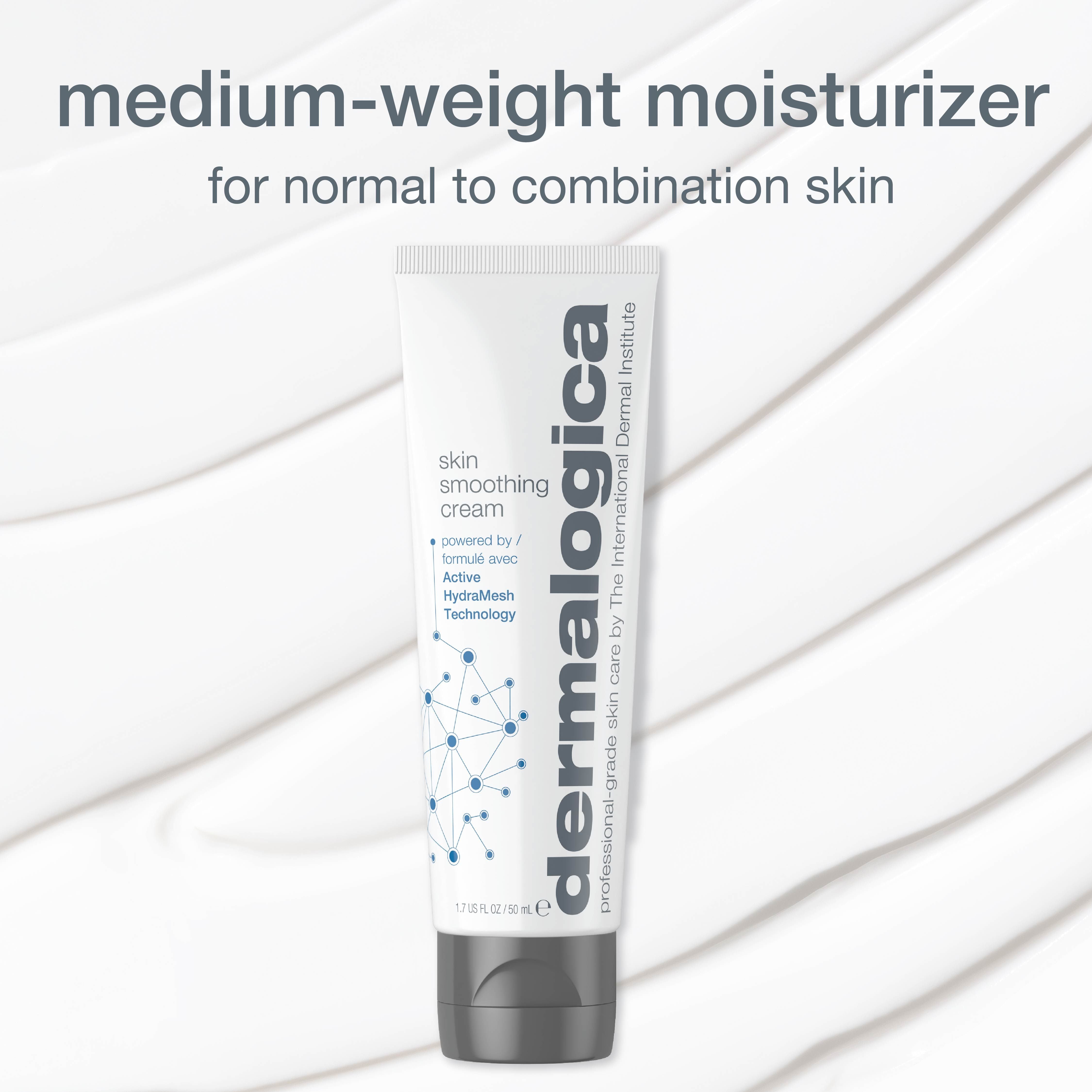 Dermalogica Skin Smoothing Cream Face Moisturiser With Hyaluronic Acid & Vitman E, 50ml